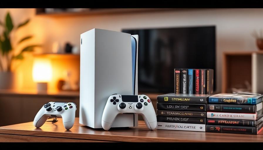 Game console with controllers