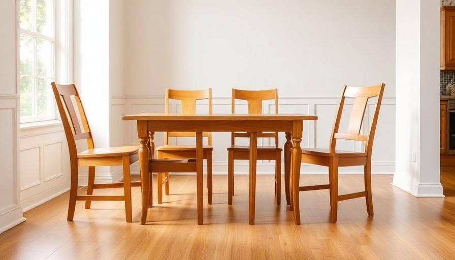 Set of oak dining chairs