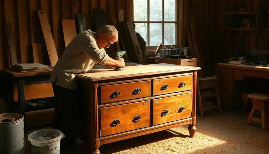 Refinishing an antique dresser