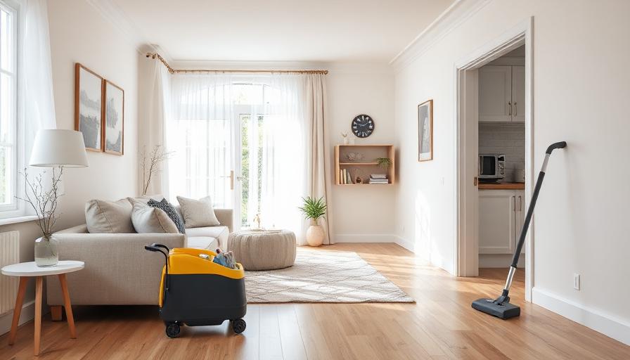 Freshly cleaned living room
