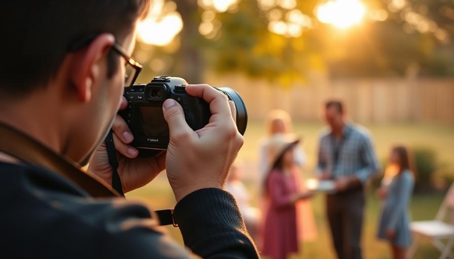 Photographer shooting an outdoor event